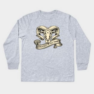 GOAT - Greatest of All Time Kids Long Sleeve T-Shirt